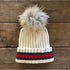 Buoy Stripe Hat - Anchored Heart - Parchment